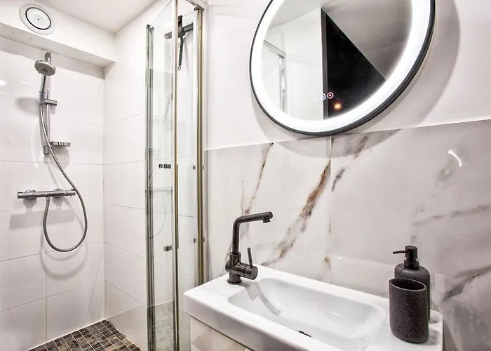 公寓 Deauville Luxury Blue Loft - Sauna And Inside Pool