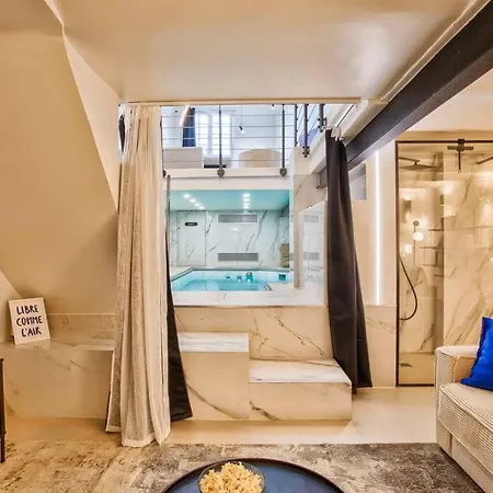 Apartmán Deauville Luxury Blue Loft - Sauna And Inside Pool *