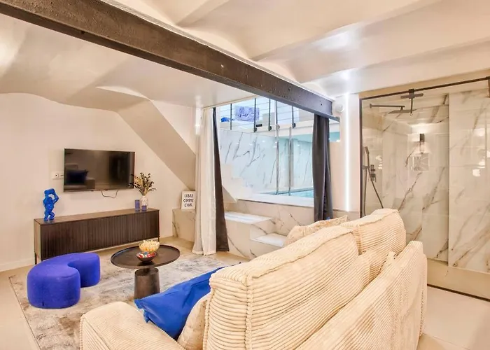 Deauville Luxury Blue Loft - Sauna And Inside Pool Lejlighed *